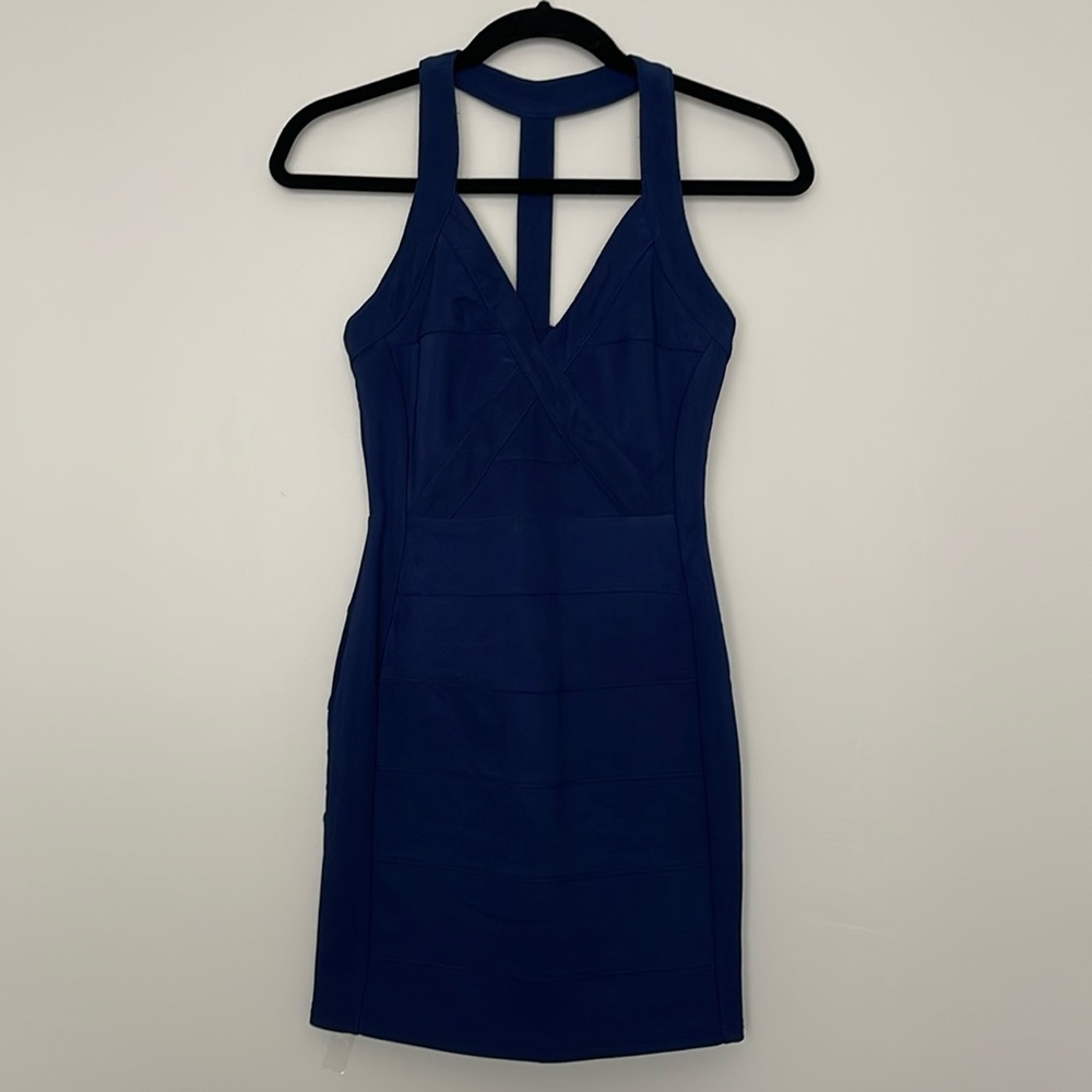 TOBI Racerback Bandage Navy Blue Dress Size S